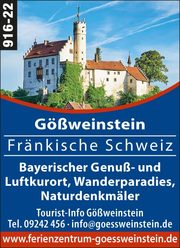 Gößweinstein - Bayerischer Genuß- und Luftkurort, Wanderparadies, Naturdenkmäler