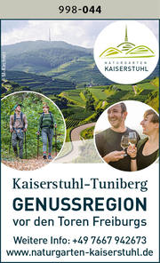 Kaiserstuhl-Tuniberg – Genussregion vor den Toren Freiburgs