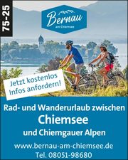 Rad- und Wanderurlaub zwischen Chiemsee und Chiemgauer Alpen