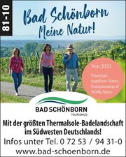 Bad Schönborn - meine Natur - Attraktive Pauschalangebote