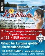 Kirchham – aktiver Gesundheitsurlaub, 7 Übern. ab 139 €