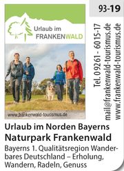Urlaub im Naturpark Frankenwald