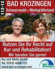 Bad Krozingen – Nutzen Sie Ihr Recht auf Kur und Rehabilitation