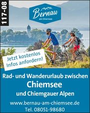 Rad- und Wanderurlaub zwischen Chiemsee und Chiemgauer Alpen