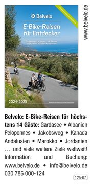 BELVELO- E-Bike Reisen für Entdecker