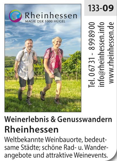 Rheinhessen - Weinerlebnis & Genusswandern