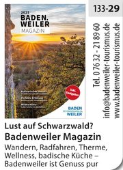 Badenweiler – Lust auf Schwarzwald, Genuss, Erholung