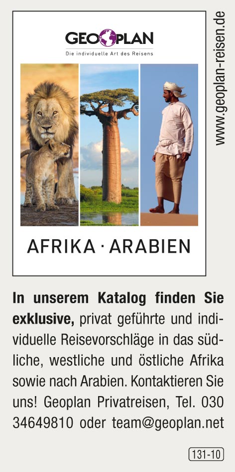 Geoplan Privatreisen nach Afrika und Arabien