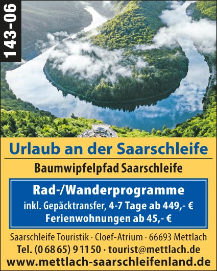 Urlaub an der Saarschleife