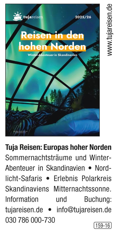 Tujareisen – Reisen in den hohen Norden!