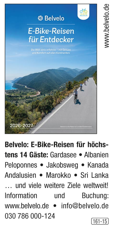 BELVELO - E-Bike Reisen für Entdecker