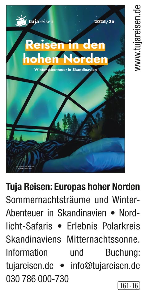 Tujareisen – Reisen in den hohen Norden!
