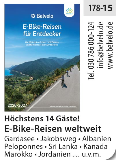 BELVELO - E-Bike Reisen für Entdecker