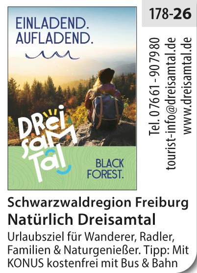 Dreisamtal - Einladend. Aufladend.