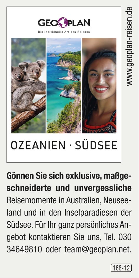 Geoplan Privatreisen – Ozeanien / Südsee