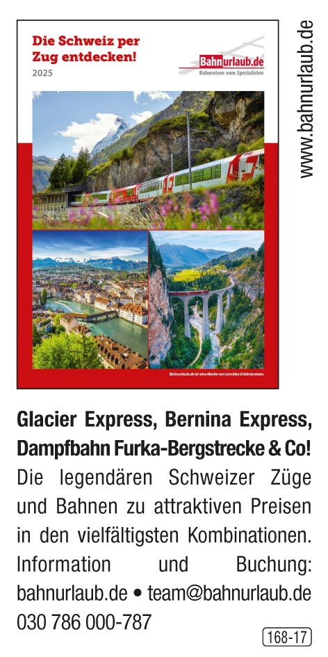 Bahnurlaub – Die Schweiz per Zug entdecken