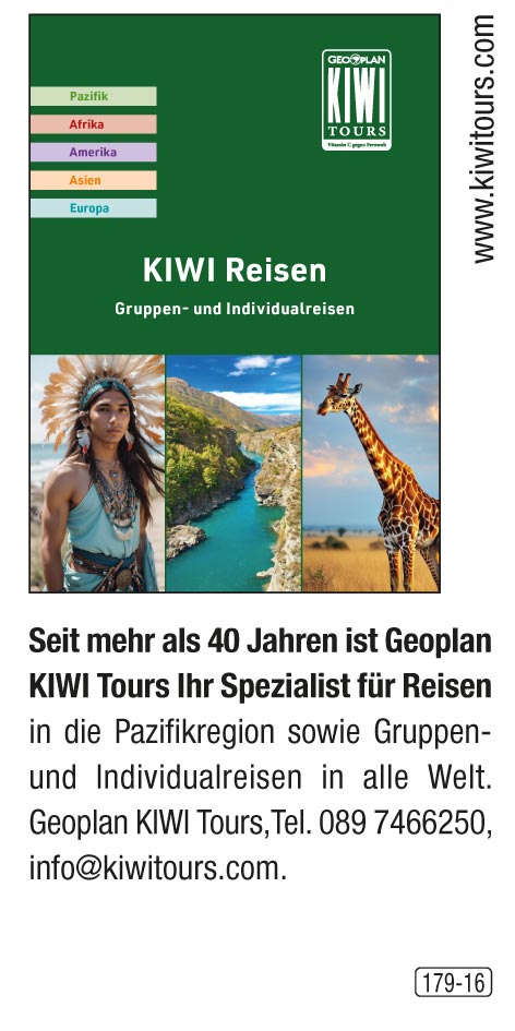Geoplan KIWI Reisen – Gruppen- und Individualreisen