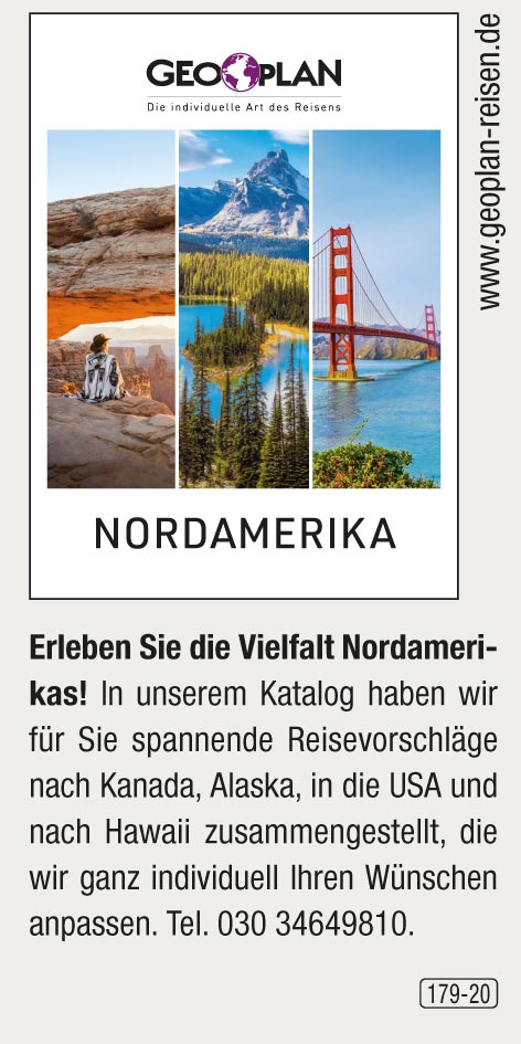 Geoplan Privatreisen nach Nordamerika