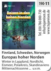 Tujareisen – Reisen in den hohen Norden!