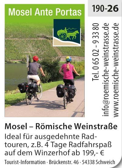 Roemische Weinstrasse – Mosel Ante Portas