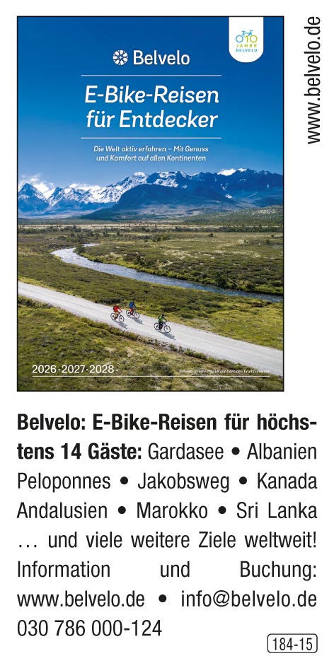 BELVELO - E-Bike Reisen für Entdecker