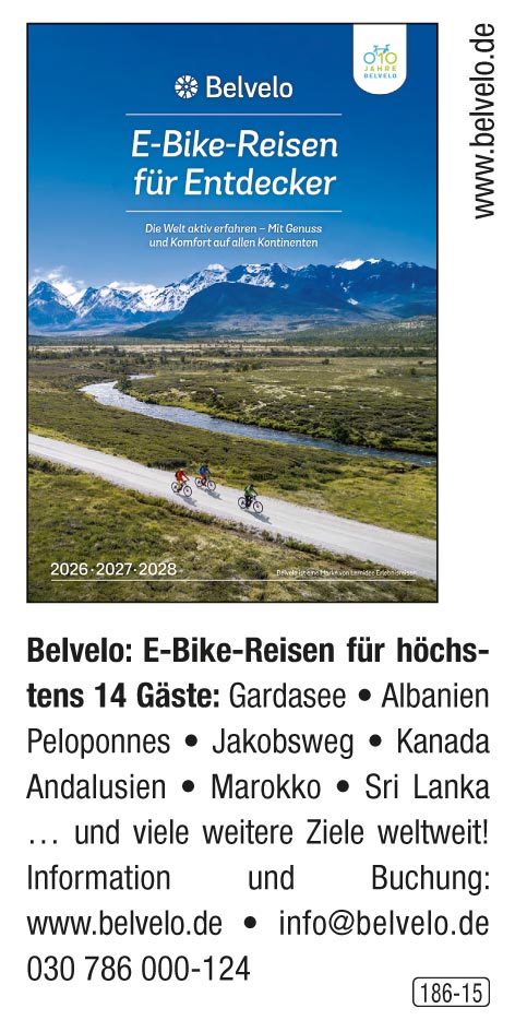 BELVELO - E-Bike Reisen für Entdecker