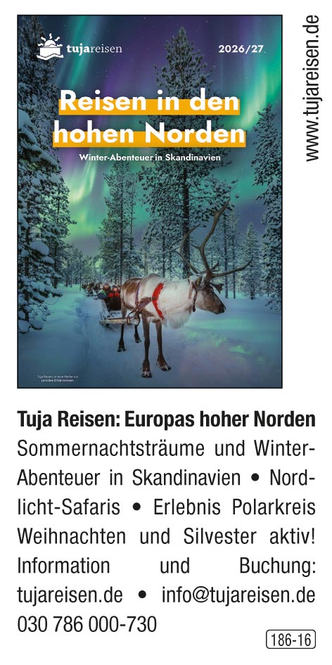 Tujareisen – Reisen in den hohen Norden!